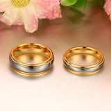 4mm/6mm Tungsten Carbide Ring Plated Polished Wedding Bands