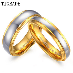 4mm/6mm Tungsten Carbide Ring Plated Polished Wedding Bands