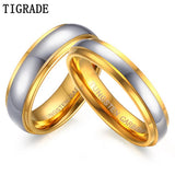 4mm/6mm Tungsten Carbide Ring Plated Polished Wedding Bands