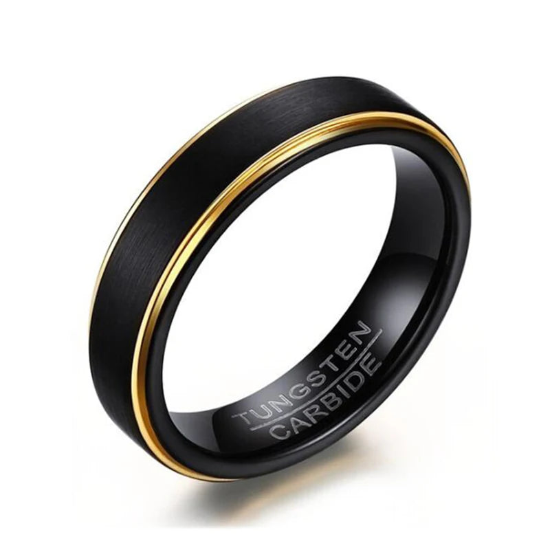 Tigrade Tungsten Ring Men Brushed Carbide Wedding Band
