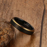 Tigrade Tungsten Ring Men Brushed Carbide Wedding Band
