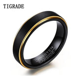 Tigrade Tungsten Ring Men Brushed Carbide Wedding Band