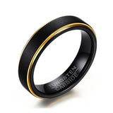 Tigrade Tungsten Ring Men Brushed Carbide Wedding Band