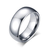 Tigrade Domed Men Tungsten Ring Rose Gold, Gold,Silver Pure Carbide Ring