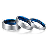 Tigrade Men Tungsten Ring 4/6/8mm Wedding Band Engagement