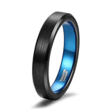 Tigrade Men Tungsten Ring 4/6/8mm Wedding Band Engagement