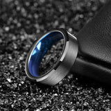 Tigrade Men Tungsten Ring 4/6/8mm Wedding Band Engagement