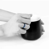 Tigrade Rose Ring 4mm Wedding Band Titanium Unisex Classic Ring Men