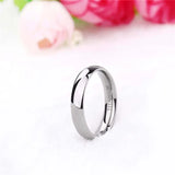 Tigrade Rose Ring 4mm Wedding Band Titanium Unisex Classic Ring Men