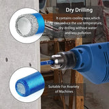 6-Piece Diamond Tile Drill Set, 5-12mm Bits for Ceramic Granite Porcelain