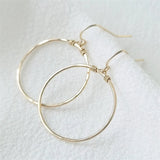 Timeless Classic Circle Earrings 14K Filled Jewelry Boho Drop Earrings