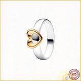 Timeless Ring with Adiant Heart Pav
