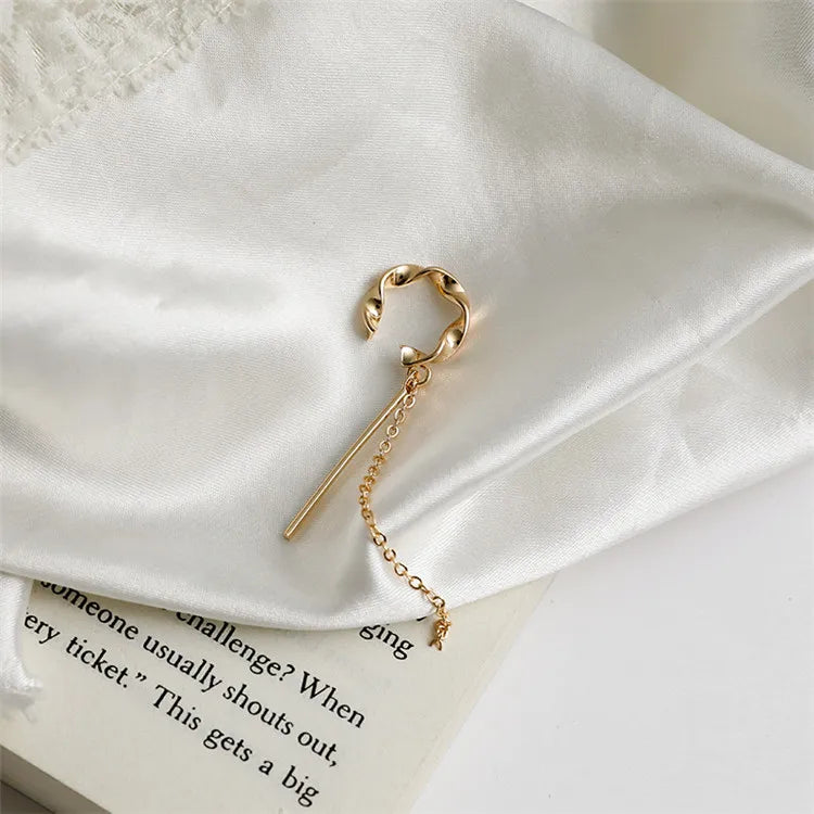 Timlee E039 Punk Chain Clip Ear Cuff Jewelry