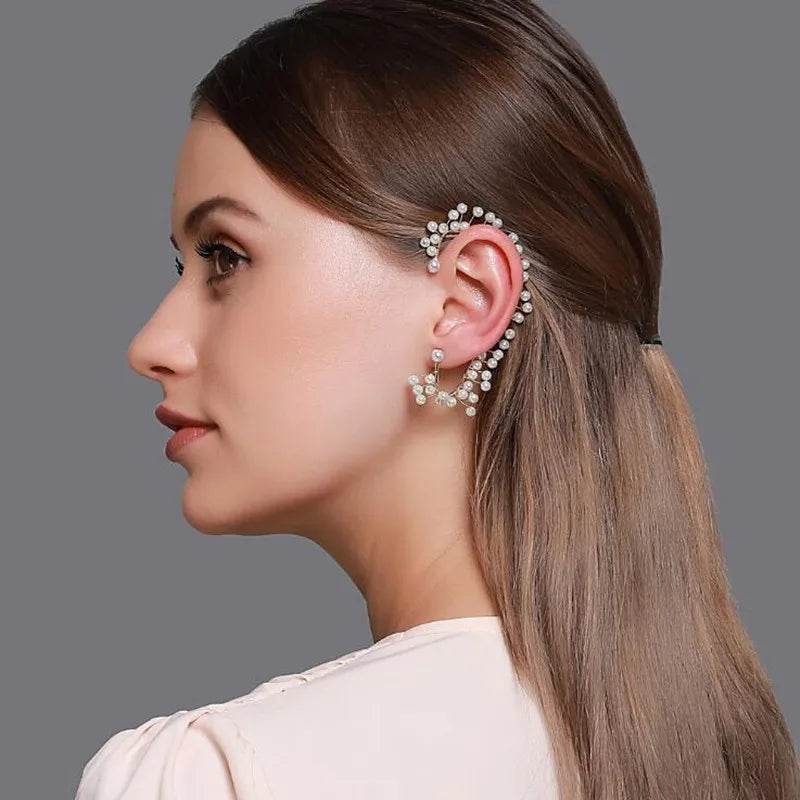 Timlee E123 Temperament Pearl Earring Hook