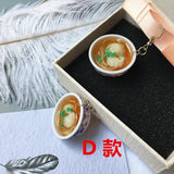 Timlee E188 Retro Food Steamed Buns Earrings