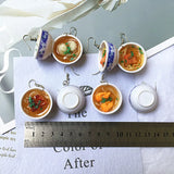 Timlee E188 Retro Food Steamed Buns Earrings