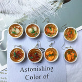 Timlee E188 Retro Food Steamed Buns Earrings