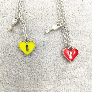 Timlee N142 Heart Key Pendant Necklace