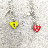 Timlee N142 Heart Key Pendant Necklace