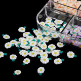 Cherry Blossom Pink Flower Polymer Clay Slices for Slime Crafts