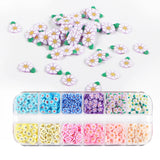 Cherry Blossom Pink Flower Polymer Clay Slices for Slime Crafts