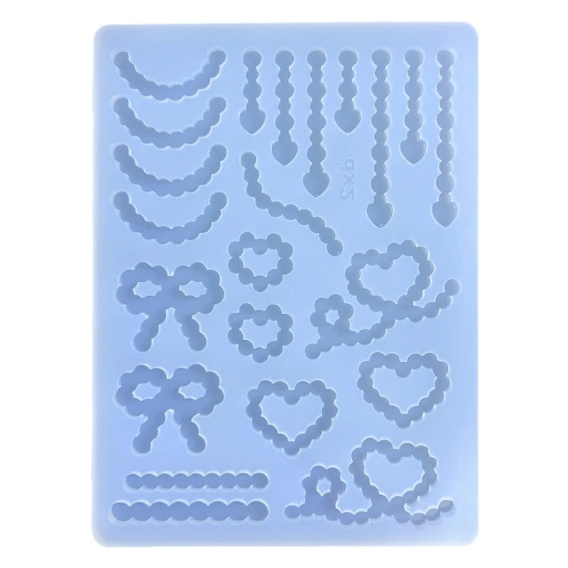 Silicone Mold for Resin Quicksand Craft Heart Strip