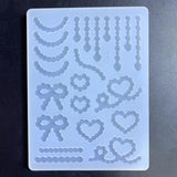 Silicone Mold for Resin Quicksand Craft Heart Strip