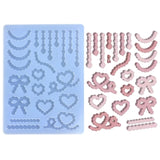 Silicone Mold for Resin Quicksand Craft Heart Strip