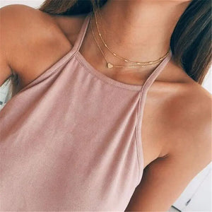 Tiny Heart Choker Necklace for Women - Smalll Love Necklace