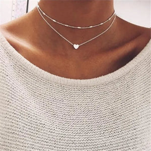 Tiny Heart Choker Necklace for Women - Smalll Love Necklace