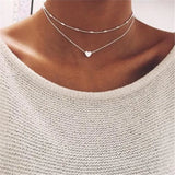 Tiny Heart Choker Necklace for Women - Smalll Love Necklace