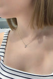Tiny Heart 925 Silver Necklace for Engagements