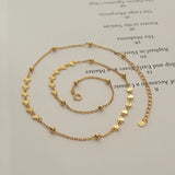 Tiny Heart Sterling Silver 925 Short Necklace Dainty Bead Choker