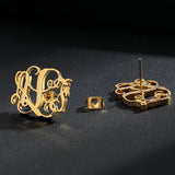 Tiny Initial Letter Name Stud Earrings A-Z Alphabet Stud Earings couple Gift