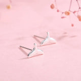 925 Silver Mermaid Tail Whale Stud Earrings for Women Girls