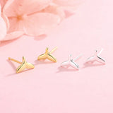 925 Silver Mermaid Tail Whale Stud Earrings for Women Girls