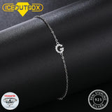 Initial Alphabet Charms Bracelet 925 Sterling Silver for Women Girl