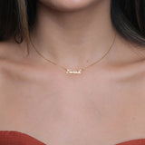 Tiny Name Necklace,Personalized Name Jewelry,Minimalist Stainless Steel Necklace