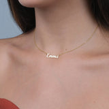 Tiny Name Necklace,Personalized Name Jewelry,Minimalist Stainless Steel Necklace