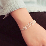 Personalized Handwriting Name Bracelet For Women Gift
