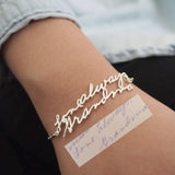 Personalized Handwriting Name Bracelet For Women Gift