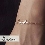 Personalized Handwriting Name Bracelet For Women Gift
