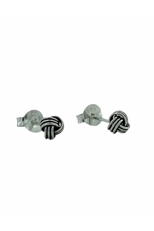Studded Tangle Ball Earrings 925 Silver Earrings