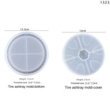 Silicone Mold for Tire-Shaped Epoxy Resin Jewelry Storage DIY Production