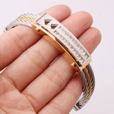Tisnium Stainless Steel Bracelets Men Women Accessories Three Layers Of Bracelet