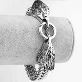 Tisnium Tercel Men's Bracelet Silver Cuban Chain Stainless Steel Jewelry