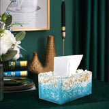 Resin Mold Silicone Tissue Box Square Hollow Pattern