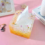Resin Mold Silicone Tissue Box Square Hollow Pattern