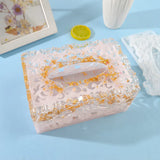 Resin Mold Silicone Tissue Box Square Hollow Pattern
