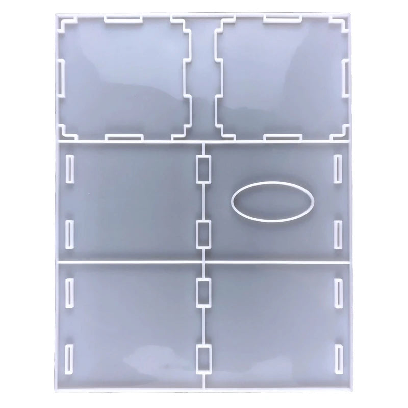 Silicone Tissue Box Mold DIY Resin Organizer Case
